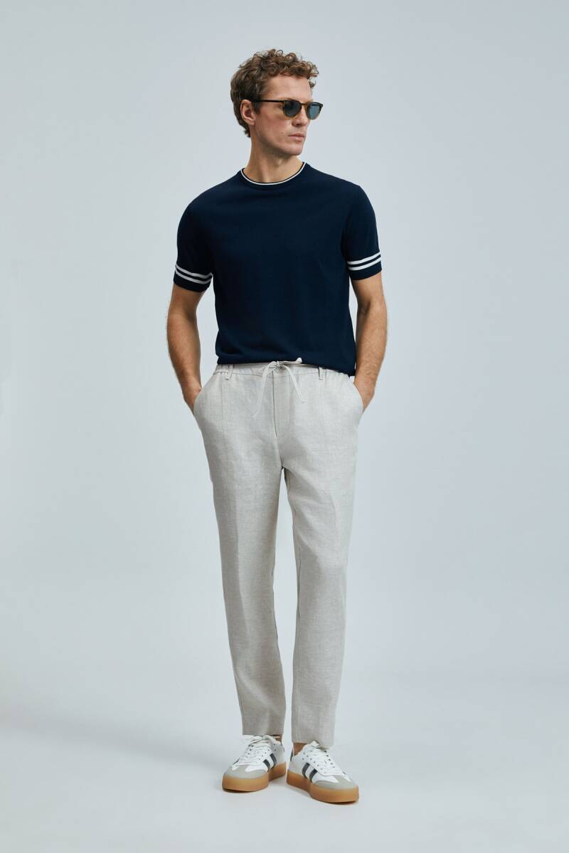 Robert Erkek İpek Karışımlı Kazak Lacivert - 2