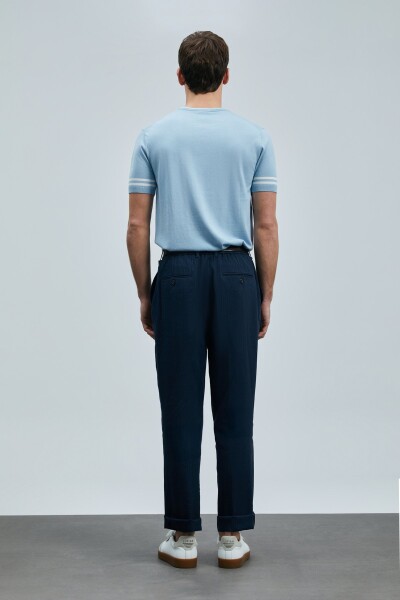 Robert Erkek İpek Karışımlı Kazak Mavi - 6