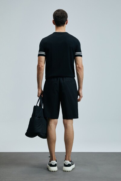 Robert Erkek İpek Karışımlı Kazak Siyah - 6