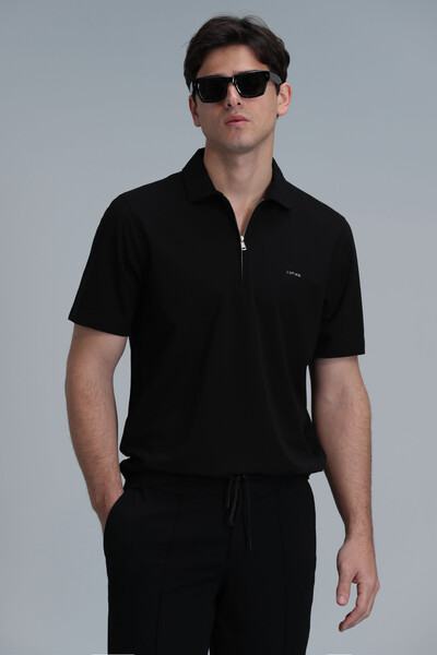 Robert Smart Men's Polo T-Shirt Black - 3
