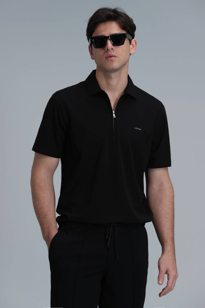Robert Smart Men's Polo T-Shirt Black - 3