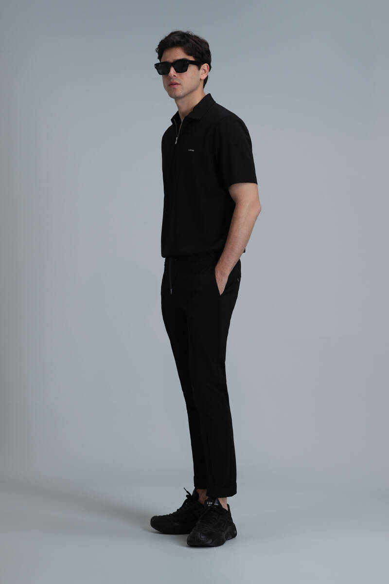 Robert Smart Men's Polo T-Shirt Black - 4