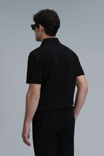 Robert Smart Men's Polo T-Shirt Black - 6