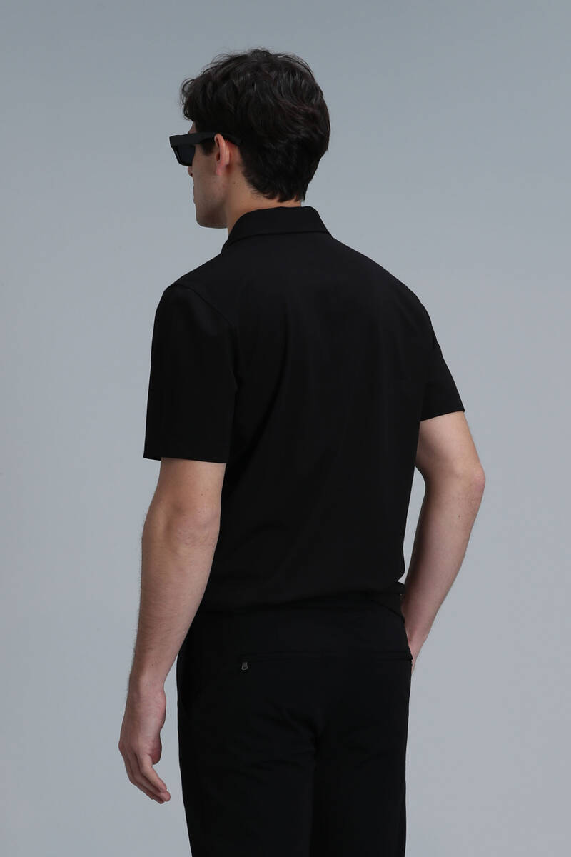 Robert Smart Men's Polo T-Shirt Black - 6