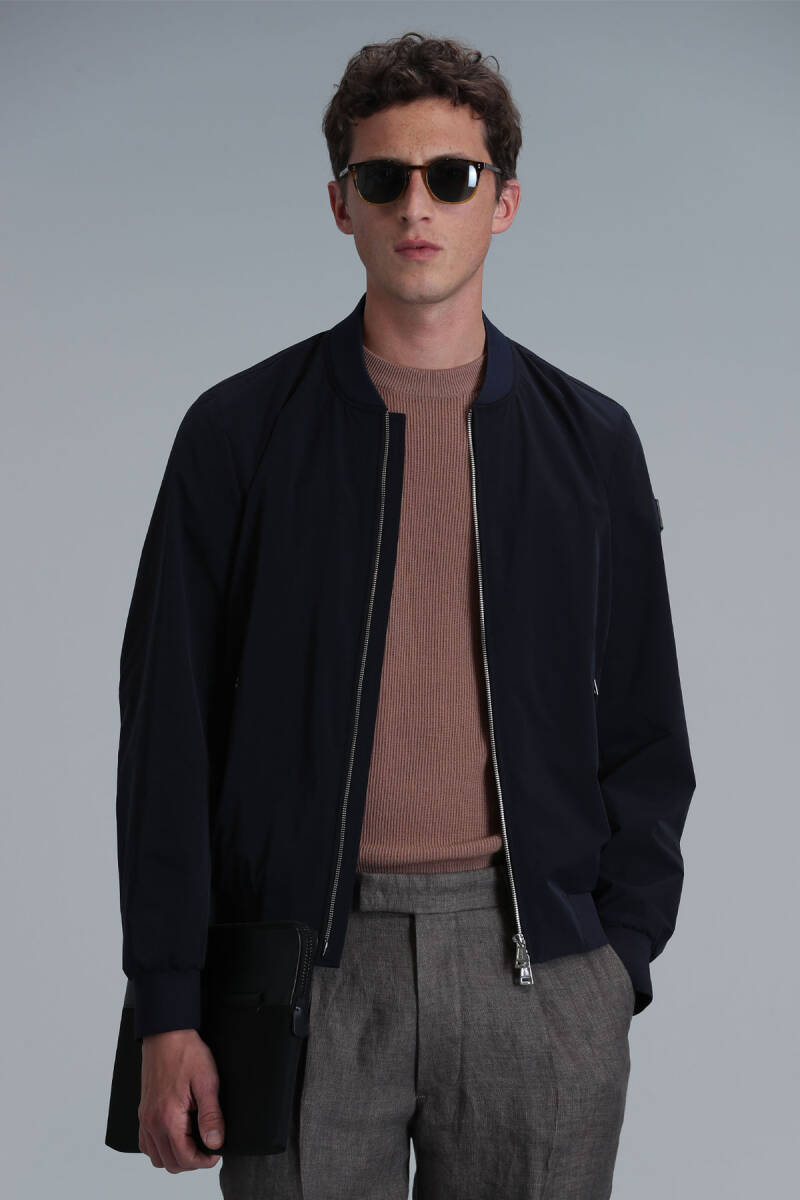 Roger Men's Coat Navy Blue - 3