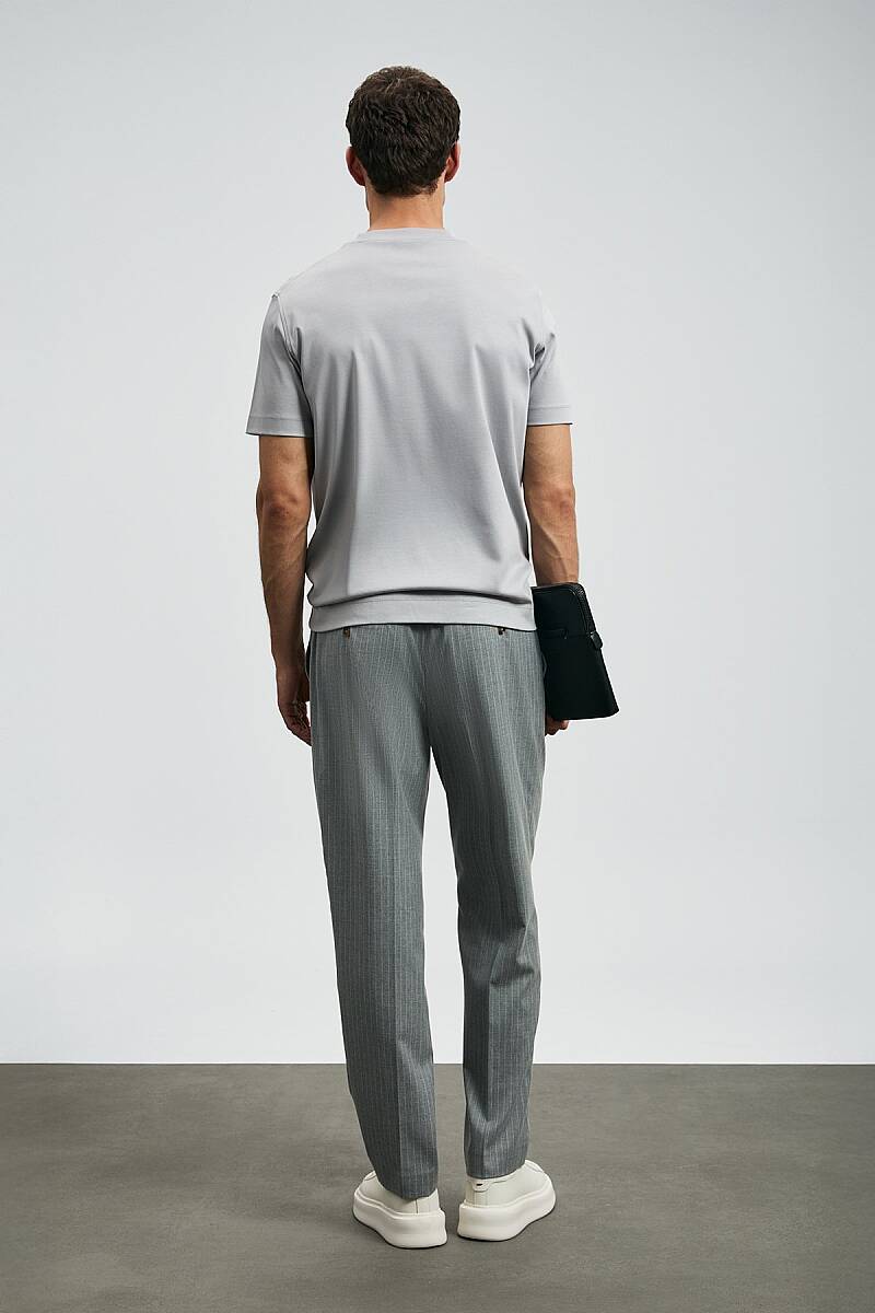 Roland Men’s Basic T-Shirt Grey - 6