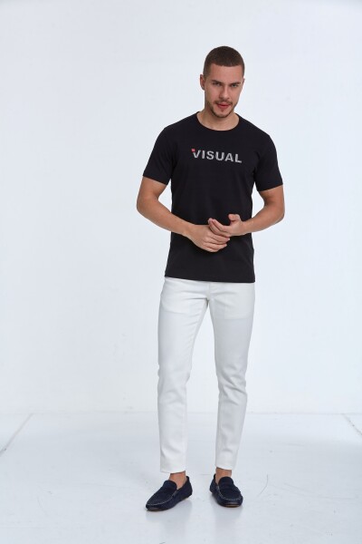 Rosa Printed Men's T-Shirt Black - 2