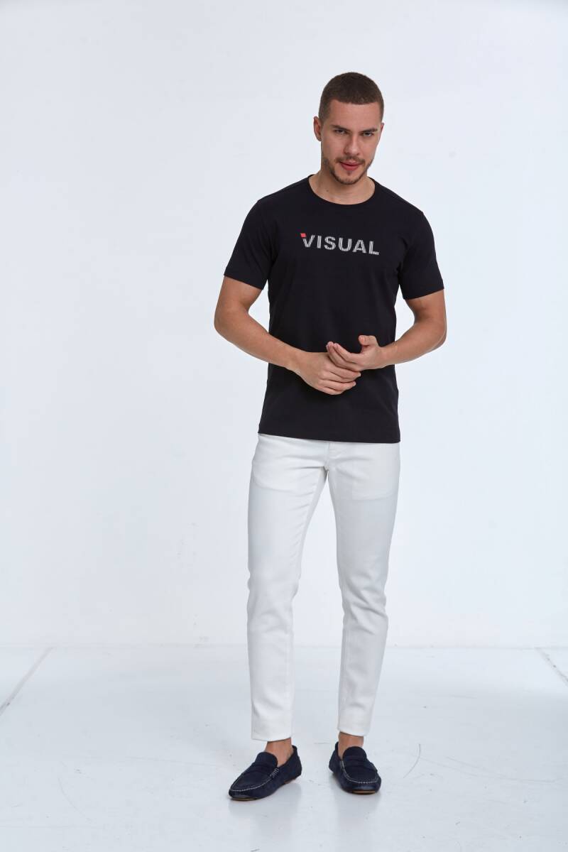 Rosa Printed Men's T-Shirt Black - 2