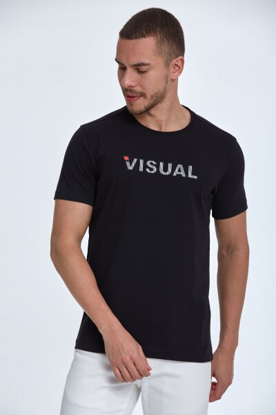 Rosa Printed Men's T-Shirt Black 