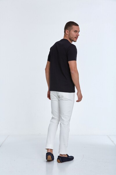 Rosa Printed Men's T-Shirt Black - 5