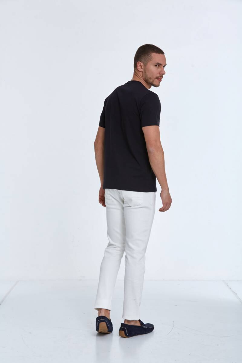 Rosa Printed Men's T-Shirt Black - 5