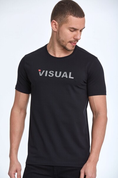 Rosa Printed Men's T-Shirt Navy Blue 