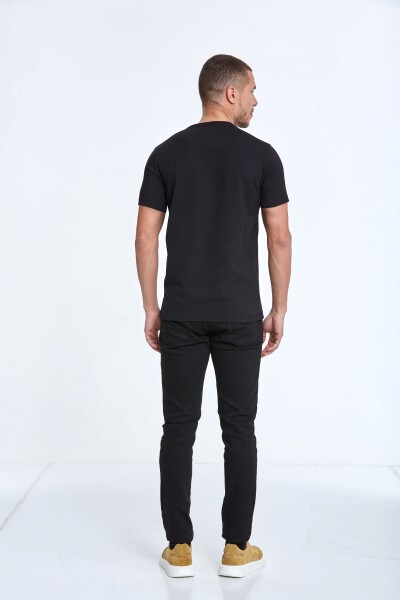 Rosa Printed Men's T-Shirt Navy Blue - 5