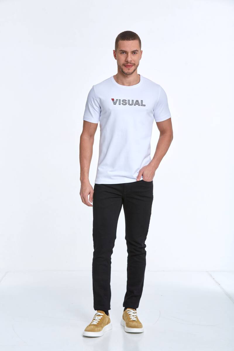 Rosa Printed Men's T-Shirt White - 2