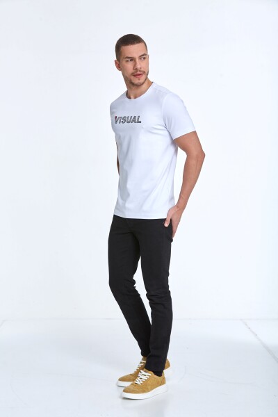 Rosa Printed Men's T-Shirt White - 4