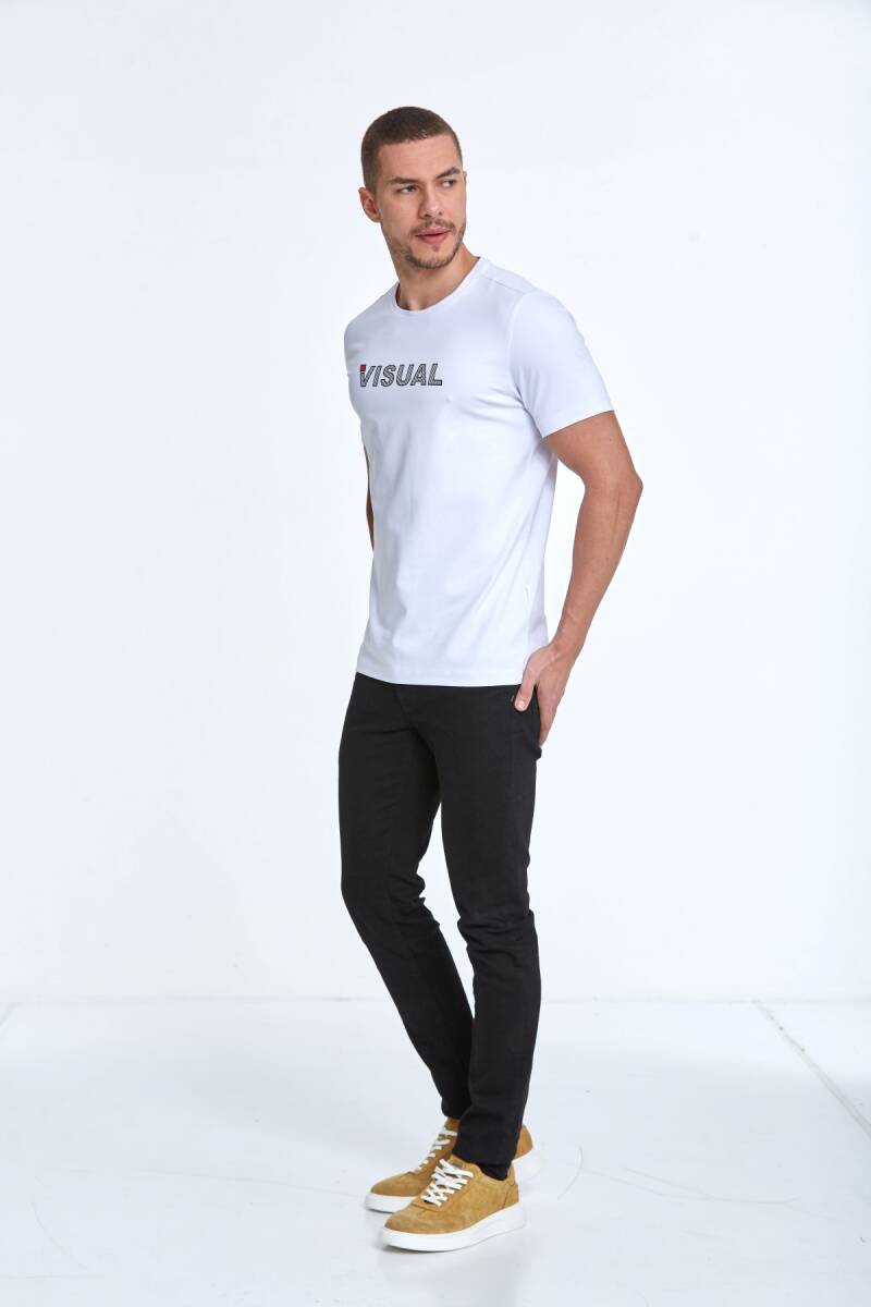 Rosa Printed Men's T-Shirt White - 4