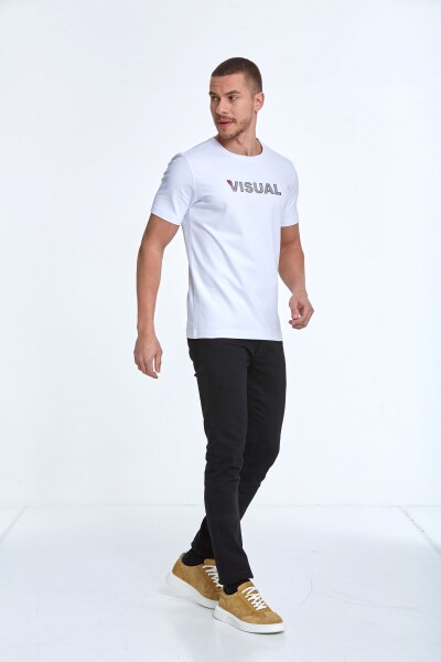 Rosa Printed Men's T-Shirt White - 3