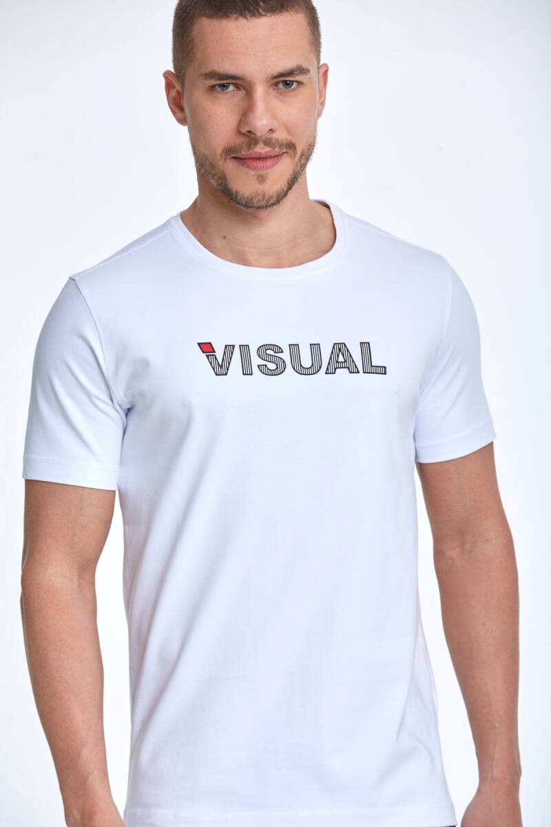 Rosa Printed Men's T-Shirt White - 1