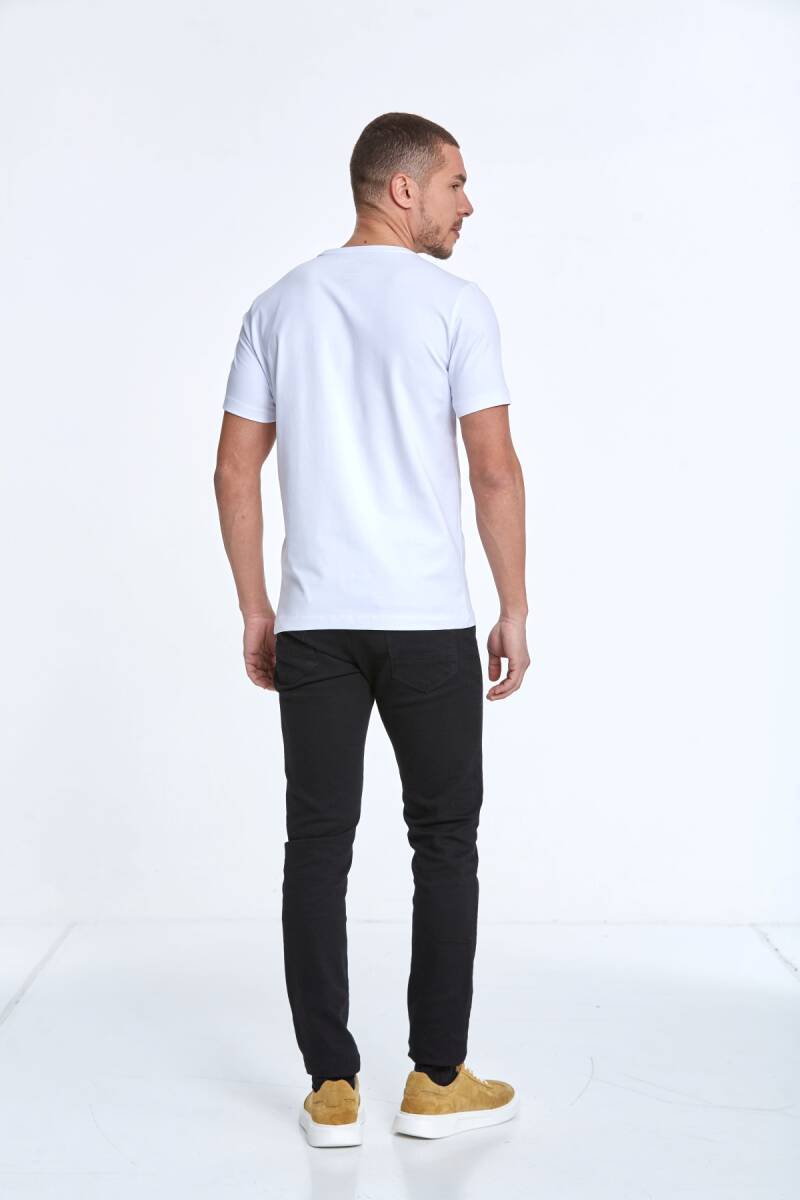 Rosa Printed Men's T-Shirt White - 5