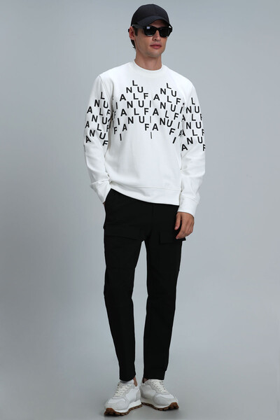 Rose Erkek Sweatshirt Kırık Beyaz - 2