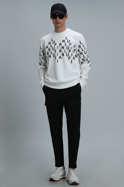 Rose Erkek Sweatshirt Kırık Beyaz - 4