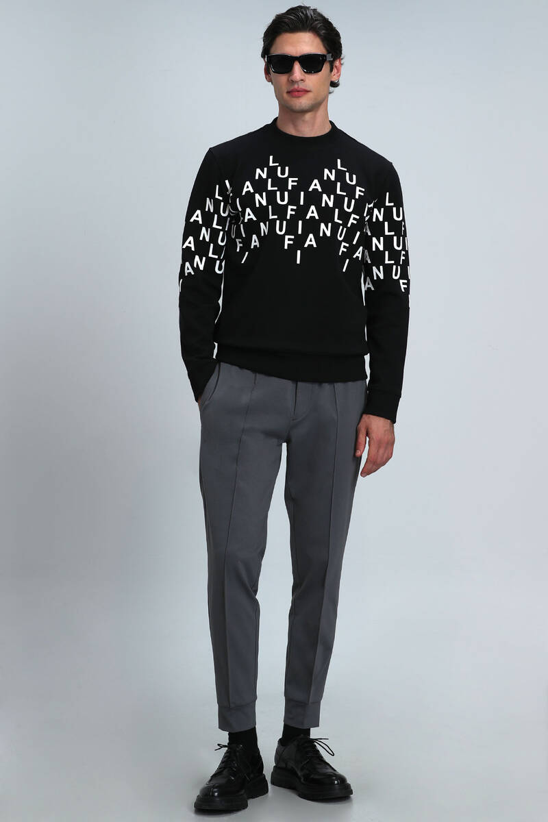 Rose Erkek Sweatshirt Siyah - 2