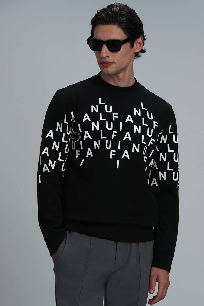 Rose Erkek Sweatshirt Siyah - 3