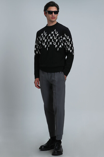 Rose Erkek Sweatshirt Siyah - 4