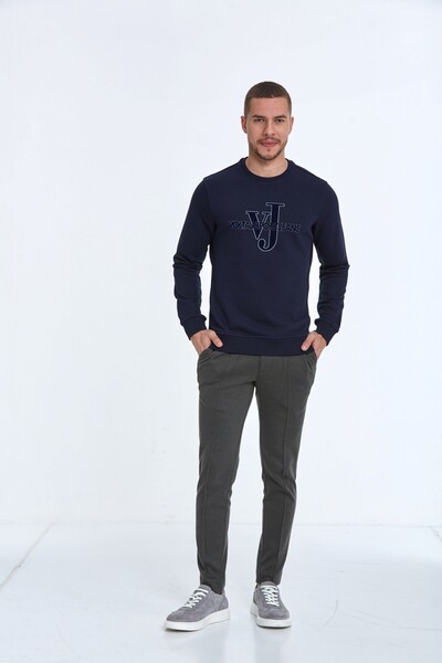 VOLTAJ - Round Neck VJ Printed Sweatshirt (1)