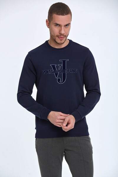 VOLTAJ - Round Neck VJ Printed Sweatshirt