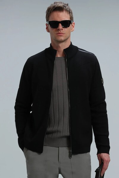 Royal Men's Cardigan Black - 1
