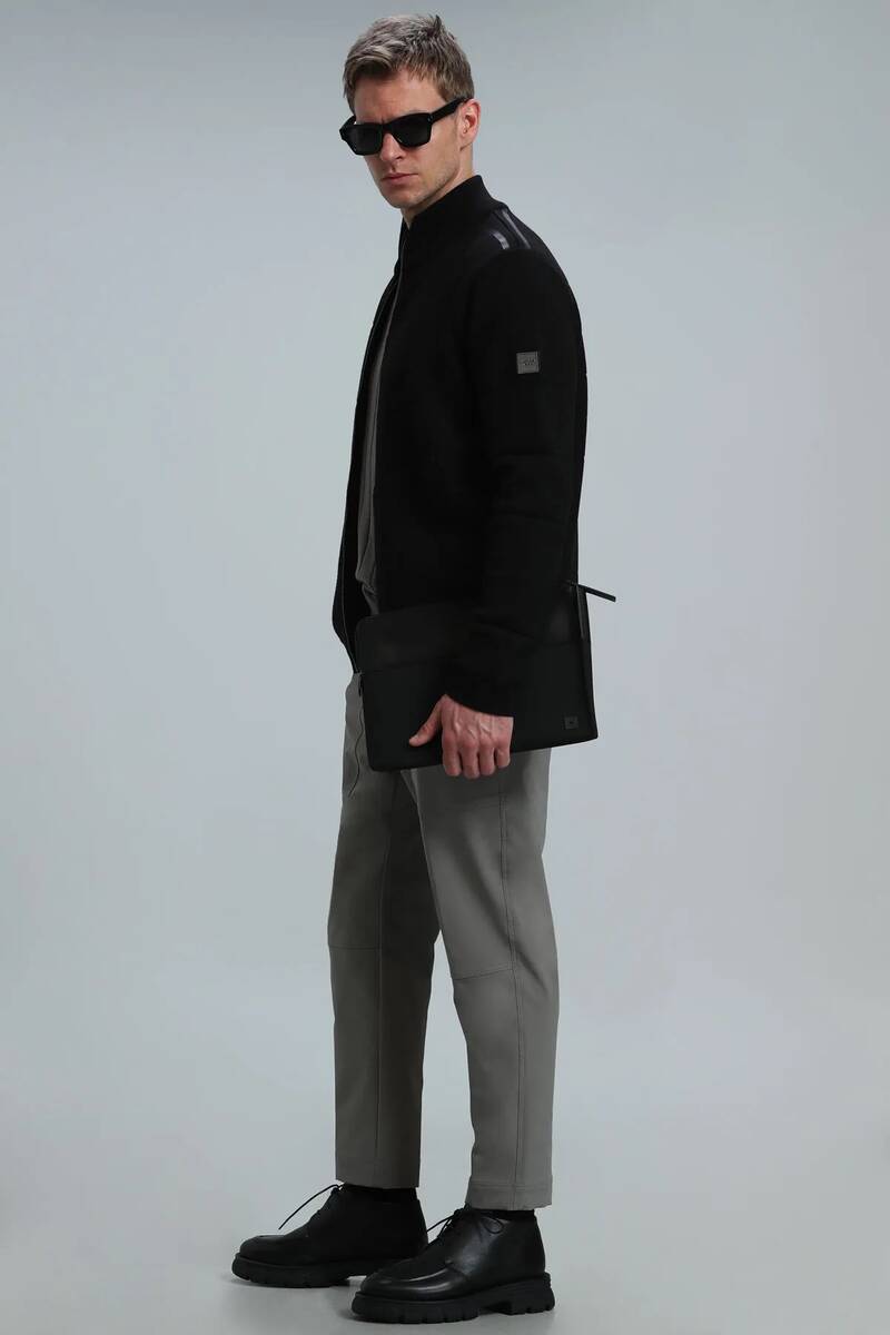 Royal Men's Cardigan Black - 4