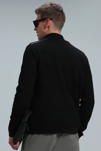 Royal Men's Cardigan Black - 6