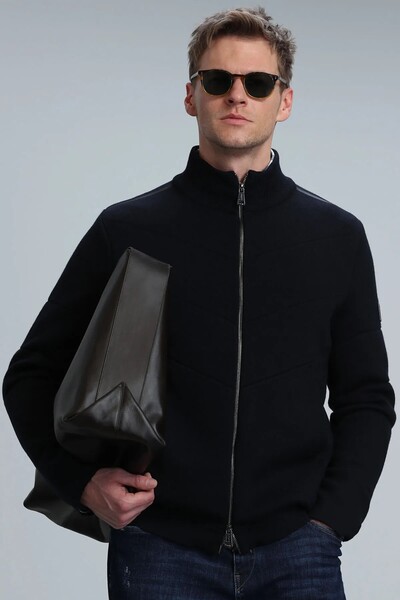 Royal Men's Cardigan Navy Blue 