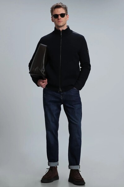 Royal Men's Cardigan Navy Blue - 2