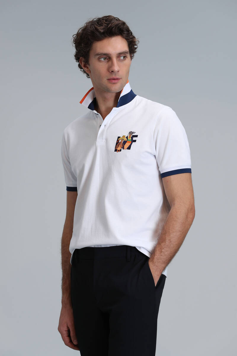 Ruby Smart Erkek Polo Tişört Beyaz - 3