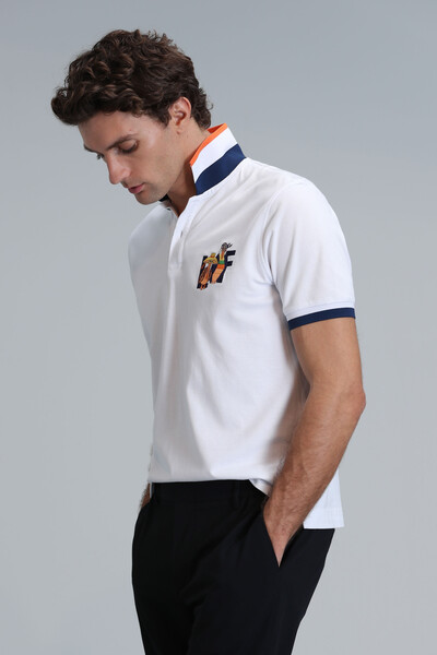 Ruby Smart Men's Polo T-Shirt White - 5