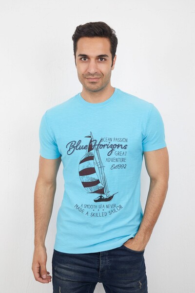 Rush Men's T-Shirt Light Blue - 1