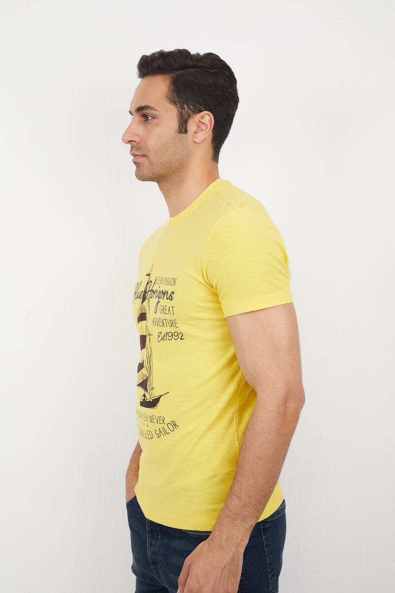 Rush Men's T-Shirt Yellow - 2