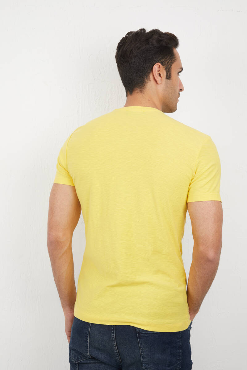 Rush Men's T-Shirt Yellow - 4
