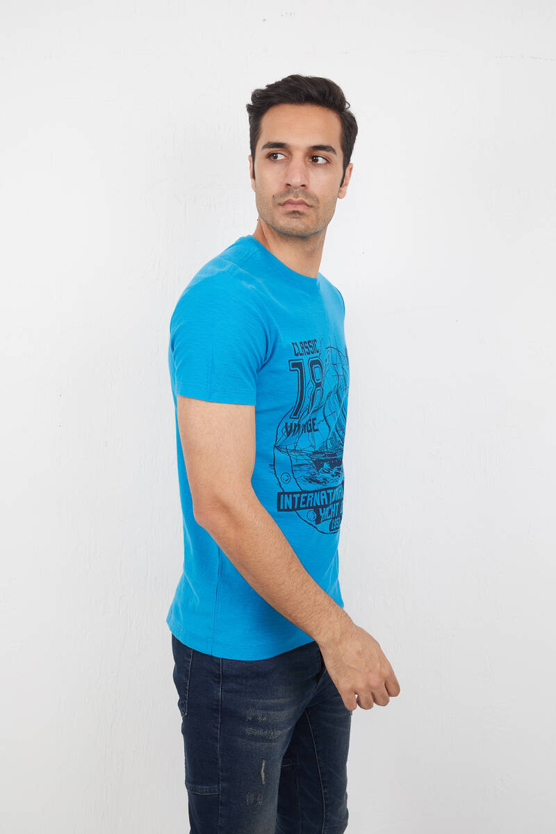 Sail Men's T-Shirt Turquoise - 3