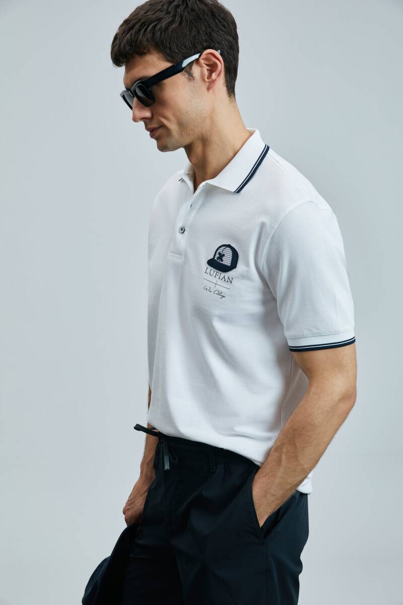 Sandor Smart Erkek Polo Tişört Beyaz - 3