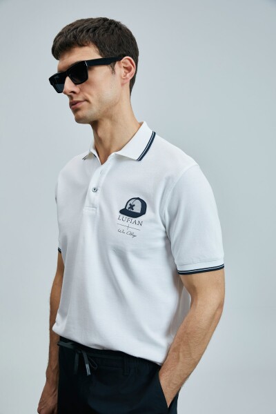 Sandor Smart Erkek Polo Tişört Beyaz - 5