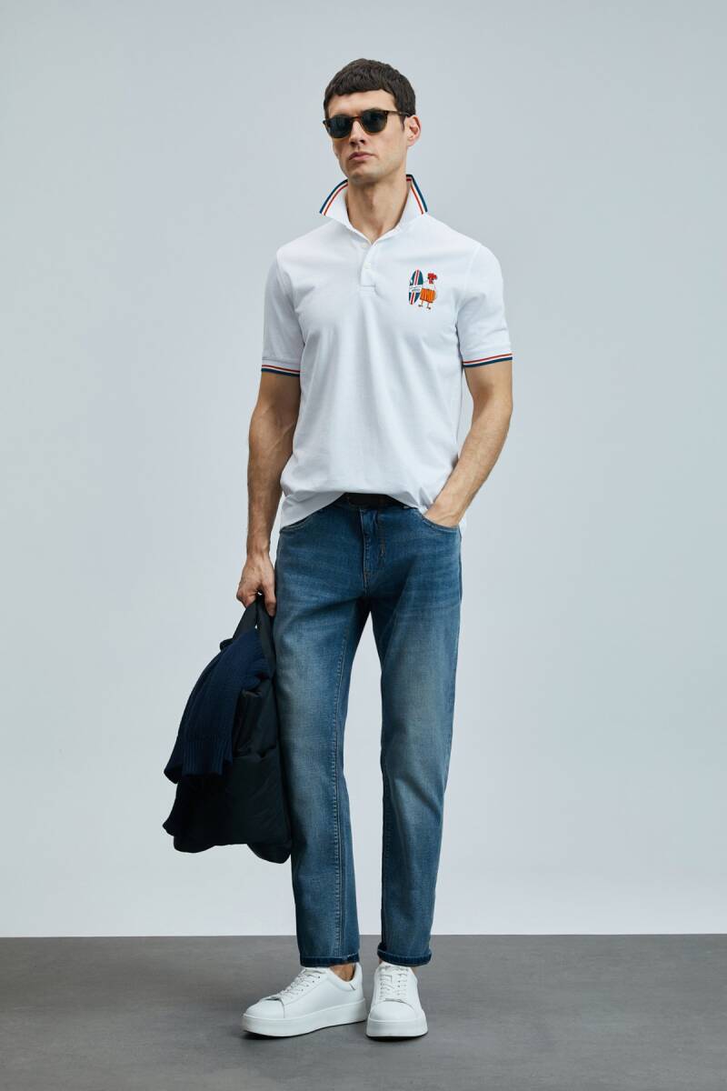 Sansa Smart Erkek Polo Tişört Beyaz - 2