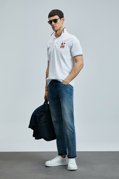 Sansa Smart Erkek Polo Tişört Beyaz - 4