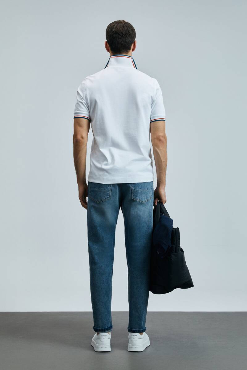 Sansa Smart Erkek Polo Tişört Beyaz - 6