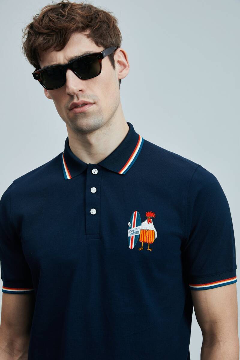 Sansa Smart Erkek Polo Tişört Lacivert - 3