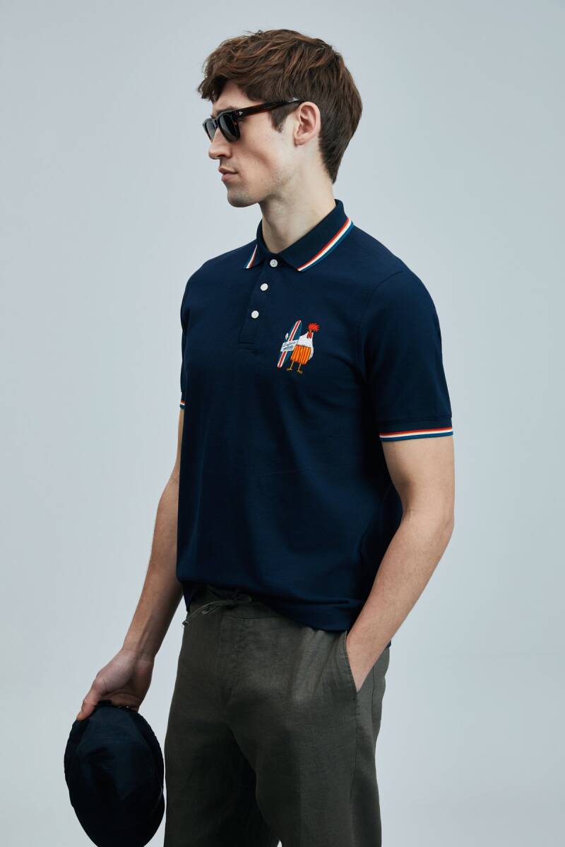 Sansa Smart Erkek Polo Tişört Lacivert - 5