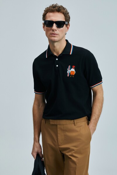 Sansa Smart Erkek Polo Tişört Siyah - 3