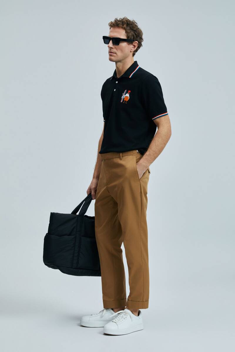 Sansa Smart Erkek Polo Tişört Siyah - 5